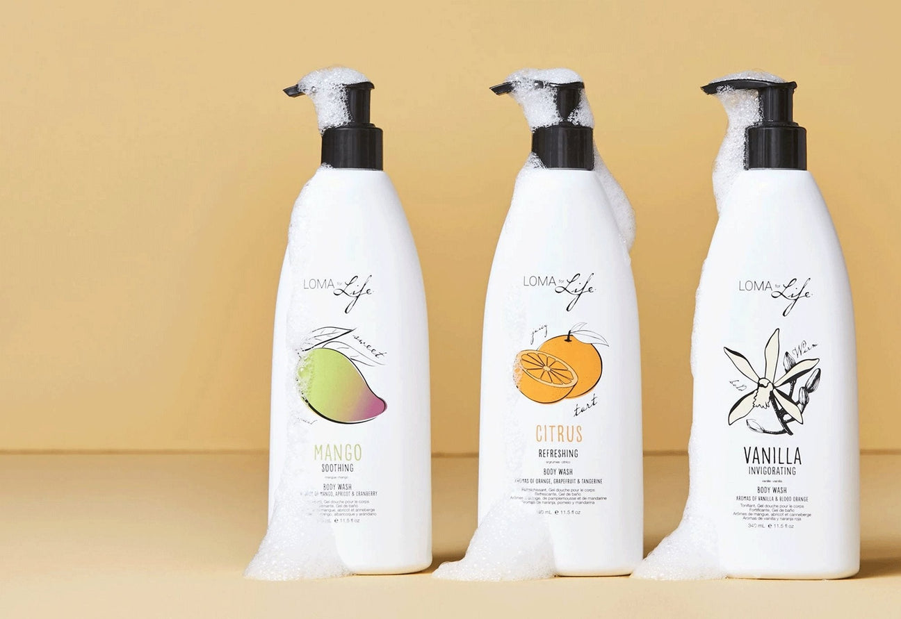 Loma Bath and Body lotion wash clean beauty